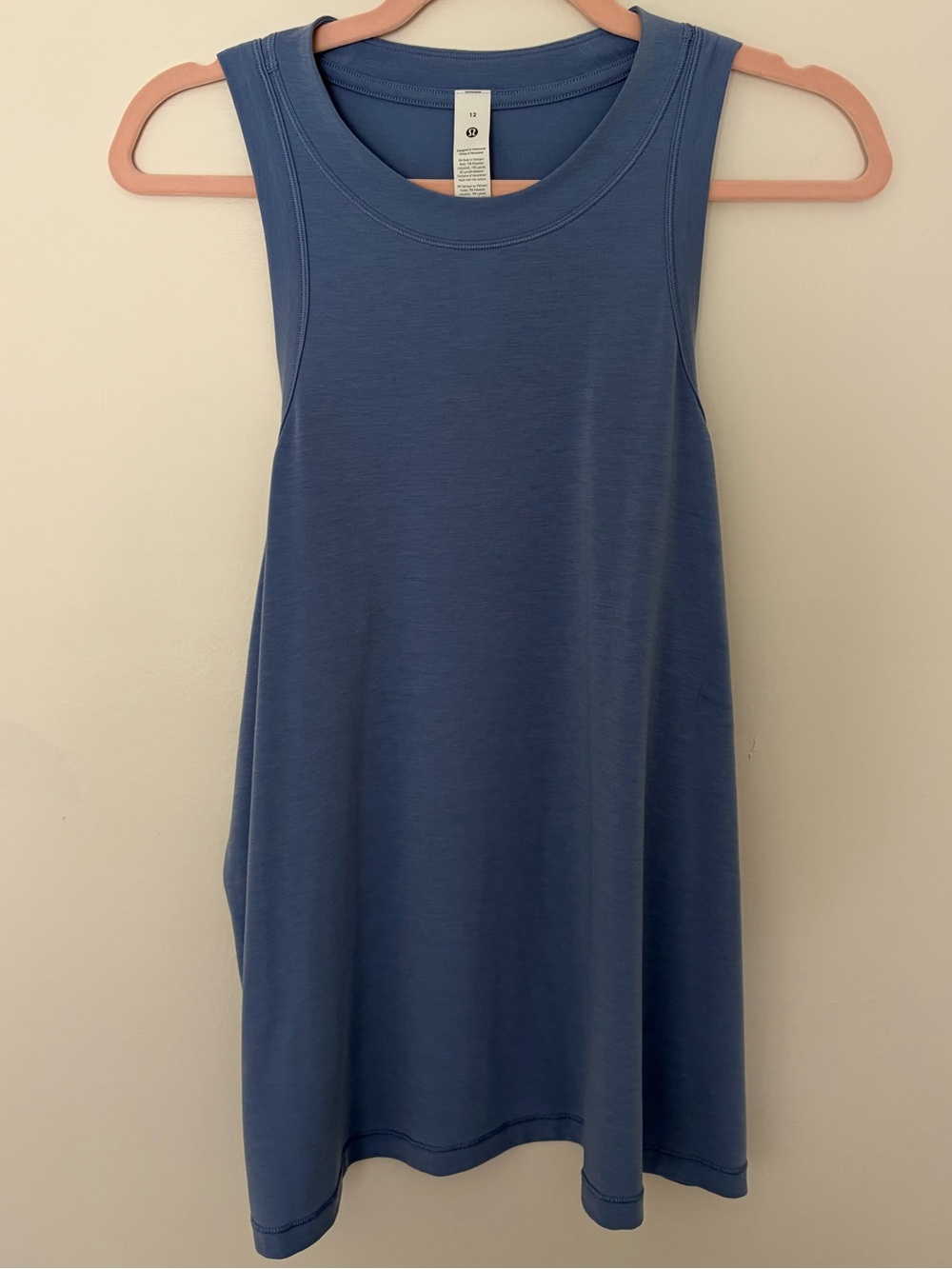 Lululemon Jersey Training Tank Top 12 Prep Blue